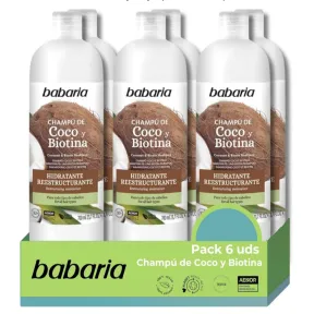 Champú hidratante de biotina y coco 6x700 ml (suscripción)