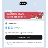 5GB de eSIM global por solo 1,75€