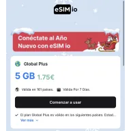 5GB de eSIM global por solo 1,75€
