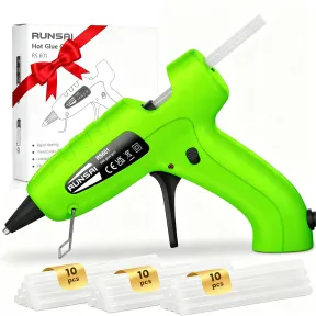 Pistola de Silicona Caliente 30W con 30 Barras Antigoteo