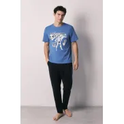 Pijama largo Superman 100% algodón para hombre, S a 2XL