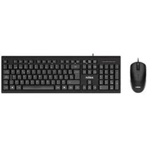 Nilox NXKME0011 Teclado y Ratón Español QWERTY Negro