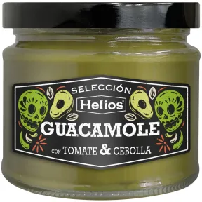 Seleccion Helios Salsa Guacamole con Tomate y Cebolla 290 g