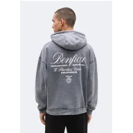 Sudadera gris Washed del Benfica
