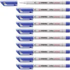 Rotuladores permanentes STABILO OHPen azul - Pack 10 unidades
