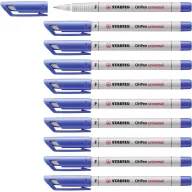 Rotuladores permanentes STABILO OHPen azul - Pack 10 unidades