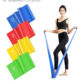 Bandas Elásticas de Musculación Fokky [Set de 4, 1.8M]