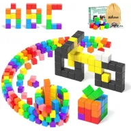 54 piezas de bloques magnéticos de construcción