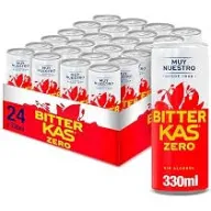 24 Latas Bitter Kas Zero 330ml - Aperitivo Sin Azúcar 0,67€