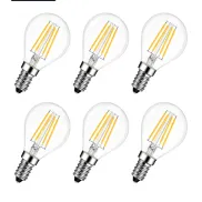 Bombillas LED E14 Filamento 4W, 470 lúmenes - 6 unidades