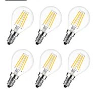 Bombillas LED E14 Filamento 4W, 470 lúmenes - 6 unidades