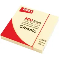 Notas adhesivas Apli Amarillo 75 x 75 mm - 100 unidades