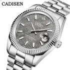 Reloj automático para hombre CADISEN 8214, acero y zafiro
