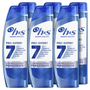 Champú Anticaspa H&S Pro-Expert 7 - Pack de 6 x 300ml