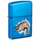 Original Zippo Mechero Jumping Fish