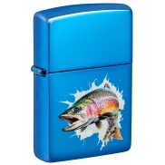 Original Zippo Mechero Jumping Fish