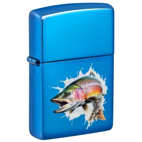 Original Zippo Mechero Jumping Fish