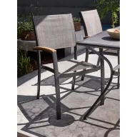 SIRDAL gris: Silla apilable moderna y funcional