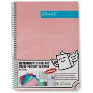 Libreta Rosa A4 Mr. Wonderful con 80 Páginas