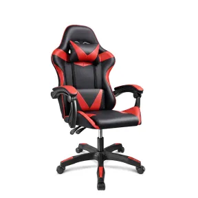 Silla Ergonómica Gaming Reclinable con Cojines y Ruedas 360°