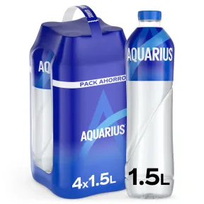 Pack de 4 botellas de Limón AQUARIUS 1,5L