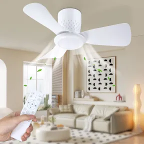 Ventilador de Techo Ultra Silencioso, 15W LED, 6 Velocidades