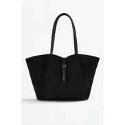 Bolso Efecto Suede con Cinturón Detallado Shopper