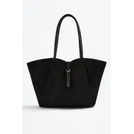 Bolso Efecto Suede con Cinturón Detallado Shopper