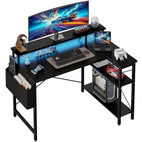 Escritorio de Juego L 100 cm con Luces LED y Enchufes
