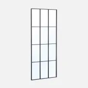 Espejo de pared industrial rectangular Terry en acero 60x2x140