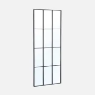 Espejo de pared industrial rectangular Terry en acero 60x2x140
