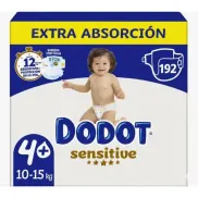 DODOT Sensitive Pañales Talla 4+ y 5+ 192 unidades a 67,99€