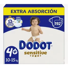 DODOT Sensitive Pañales Talla 4+ y 5+ 192 unidades a 67,99€