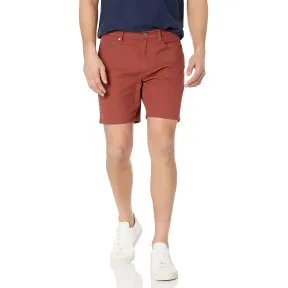 Pantalones Cortos Ajustados Elásticos Castaños de Amazon Essentials