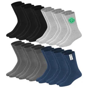 Calcetines de algodón hasta la pantorrilla SOXCO, 12 pares.