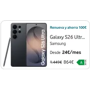 Samsung Galaxy S26 Ultra 256GB sin permanencia para Vodafone