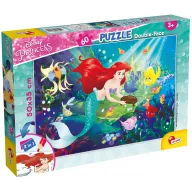 Puzzle Disney La Sirenita 2 en 1 para niños, 60 piezas
