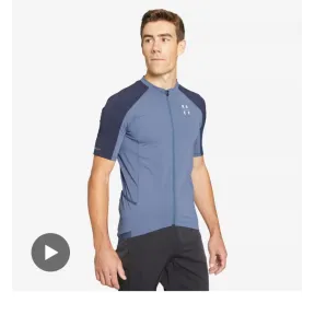 Maillot MTB Race Azul Manga Corta (L a 3XL) para Ciclismo