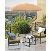 Sombrilla impermeable UV 200cm TopoBeige sin Base
