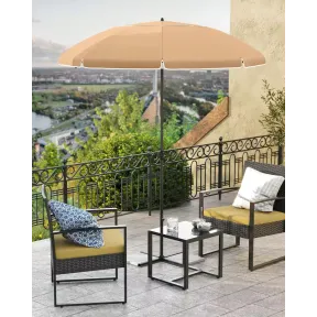 Sombrilla impermeable UV 200cm TopoBeige sin Base