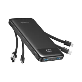 Charmast - Batería Externa Portátil 10000 mAh con 6 Salidas