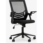 Silla negra de escritorio ASPERUP con malla negra