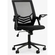 Silla negra de escritorio ASPERUP con malla negra