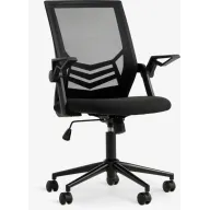 Silla negra de escritorio ASPERUP con malla negra