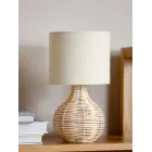 Lámpara HELMER de mesa natural Ø17xA32cm