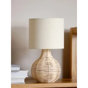 Lámpara HELMER de mesa natural Ø17xA32cm