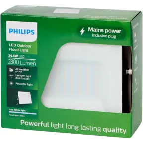 Foco exterior Philips 2800 lúmenes | 24,5 vatios
