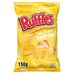 Patatas Fritas con Sabor a Jamón y Queso Ruffles Yorkeso