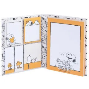 Snoopy - Bloc de notas adhesivas en 6 tamaños variados.