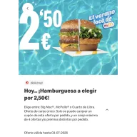 Elige tu hamburguesa favorita: Big Mac, Cuarto de Libra, McPollo